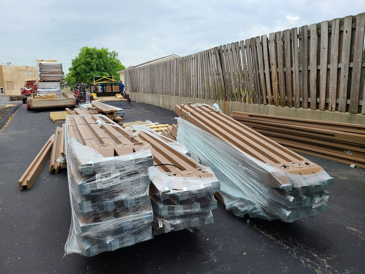 wooden fencing